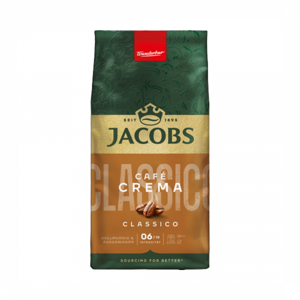 Jacobs Caffe Crema Classico, Ganze Bohne, 500g